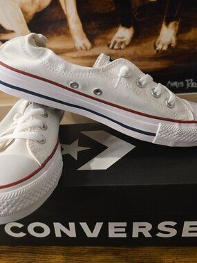 Converse Chuck Taylor All Star Womens 6 Shoreline Slip-On White Shoes 537084C